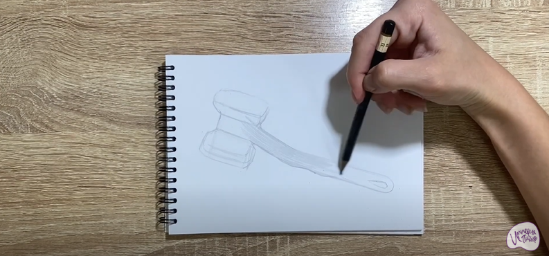 Рисуем Молоток для отбивания мяса