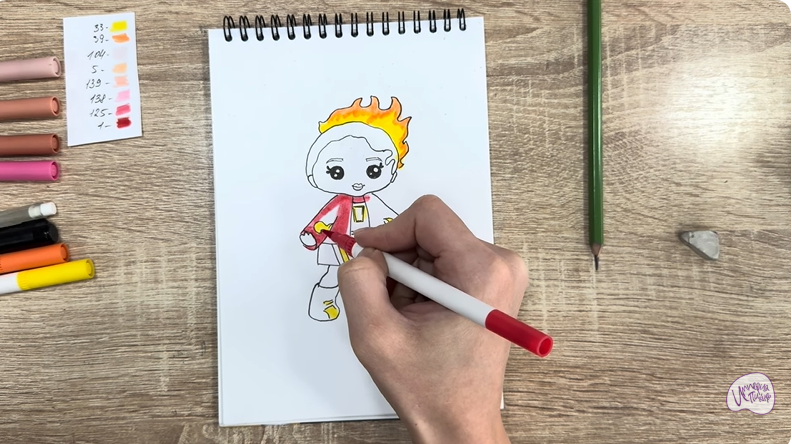 Рисуем Эмбер Синнамон