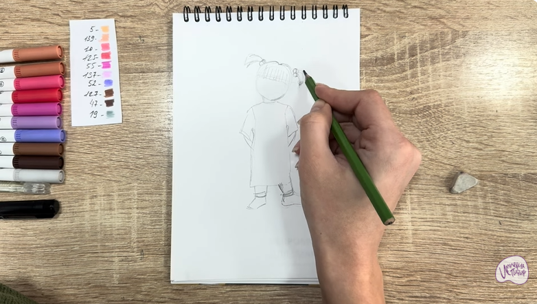 Рисуем Бу из «Корпорации монстров»