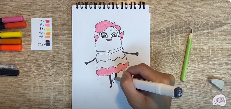 Рисуем Миссис Мэй из "Лудлвилль"
