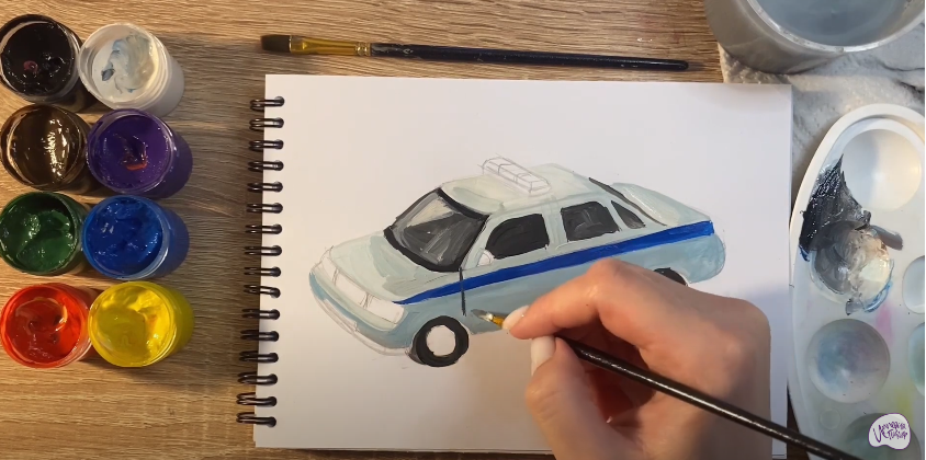 Рисуем Машина ДПС