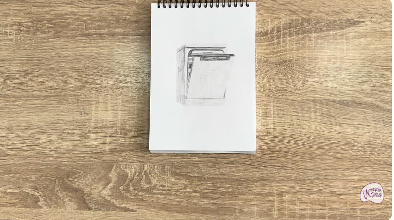 Рисуем Посудомоечная машина