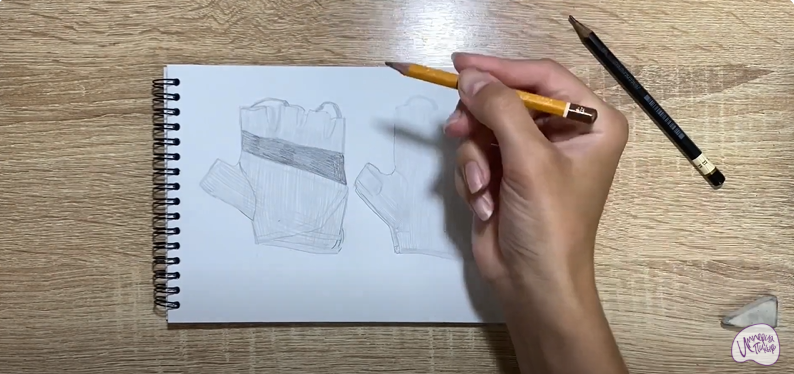 Рисуем Перчатки для фитнеса
