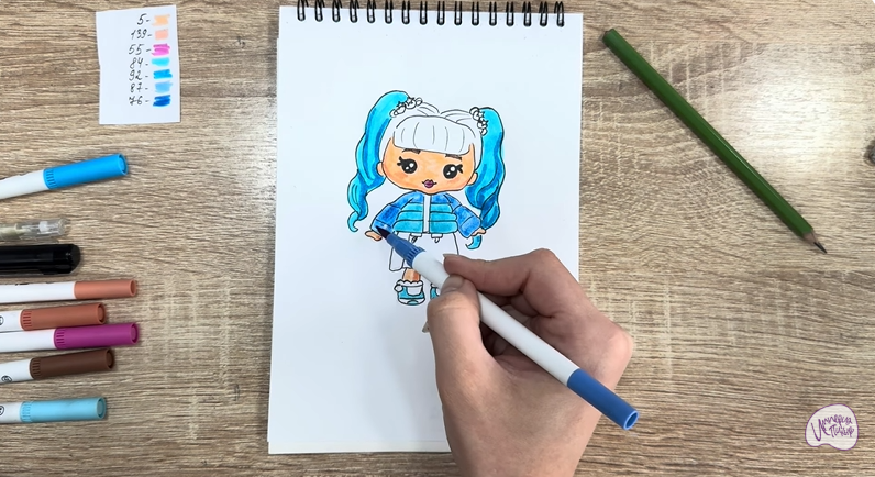 Рисуем Рори Блуберри