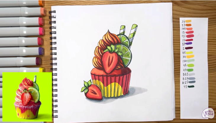 Рисуем Пирожное