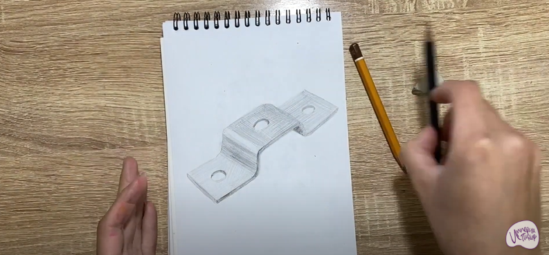 Рисуем Соединительная скоба