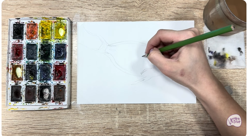 Рисуем Рыба-хирург