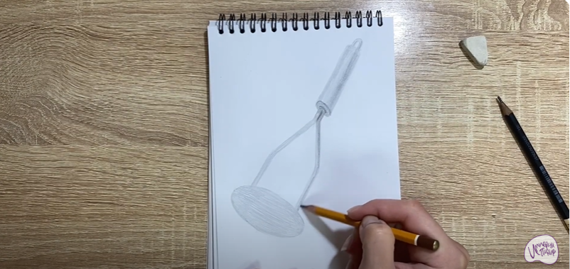 Рисуем Пресс для картофеля