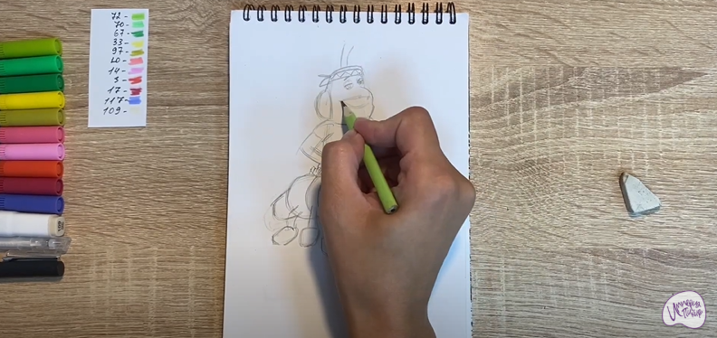 Рисуем Вупсень из "Лунтика"