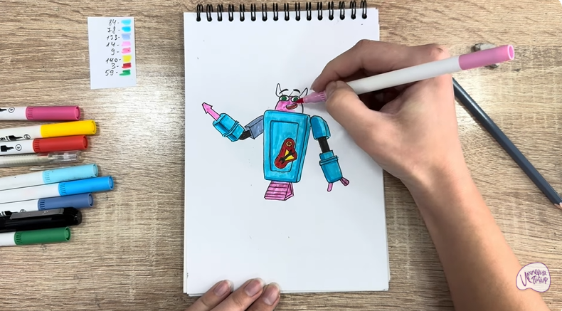 Рисуем Рем из "Живой гараж"