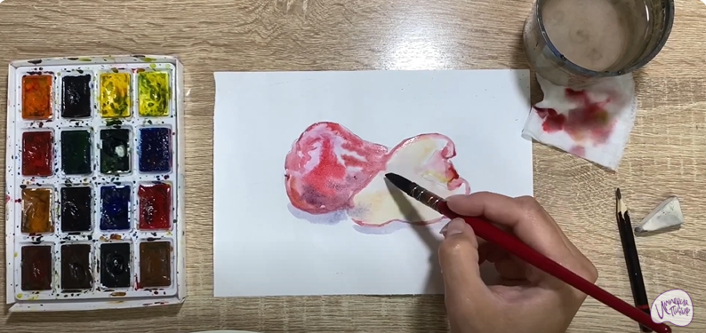 Рисуем Яванское яблоко