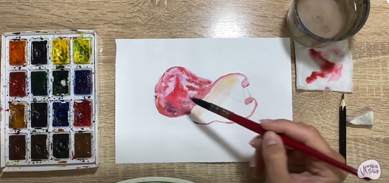 Рисуем Яванское яблоко