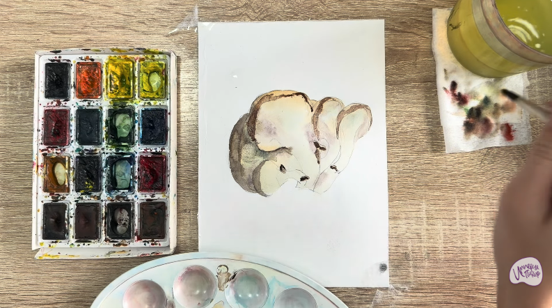 Рисуем Вешенки