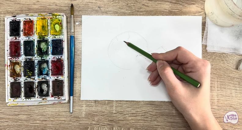 Рисуем Хурма