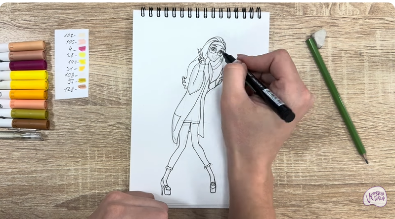 Рисуем Хани Лемон из "Город героев"