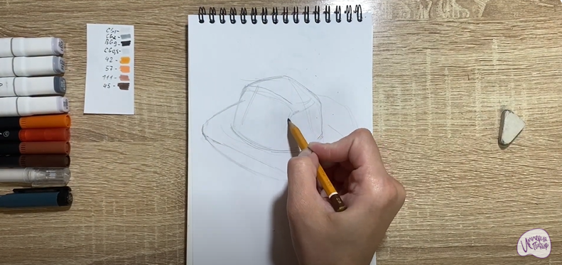 Рисуем Шляпа шерифа
