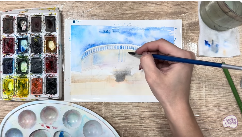 Рисуем Стадион Краснодар