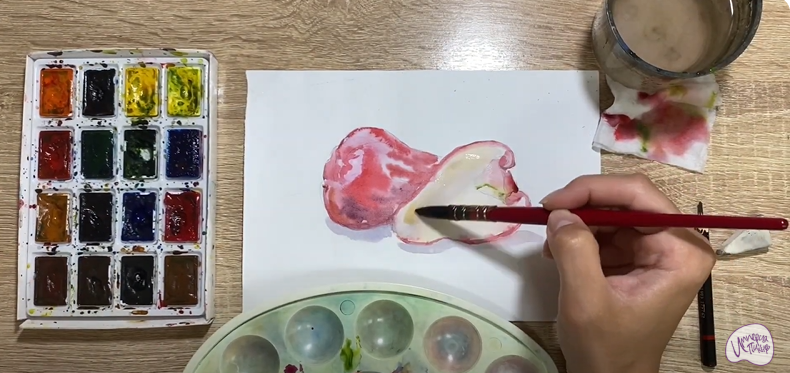 Рисуем Яванское яблоко