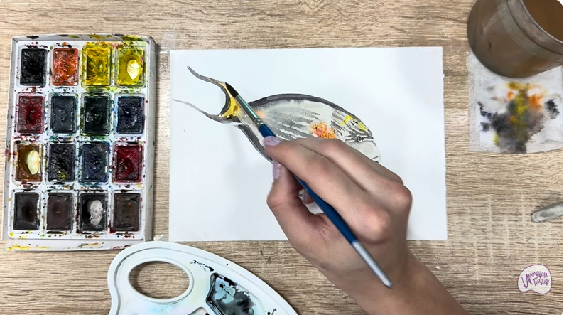 Рисуем Рыба-хирург