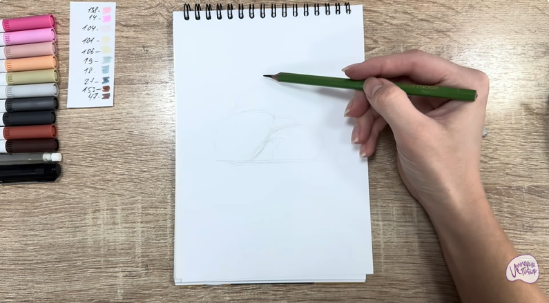 Рисуем Пуа из "Моана"