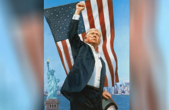 Рисуем Картина Трампа Рисуем Картина Трампа