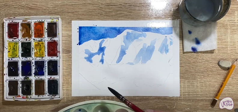 Рисуем Сход лавины