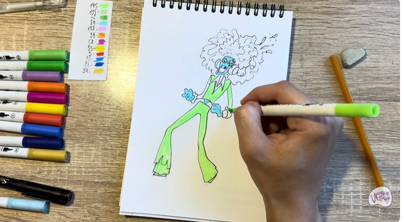 Рисуем Джин из "Сказочный Патруль"
