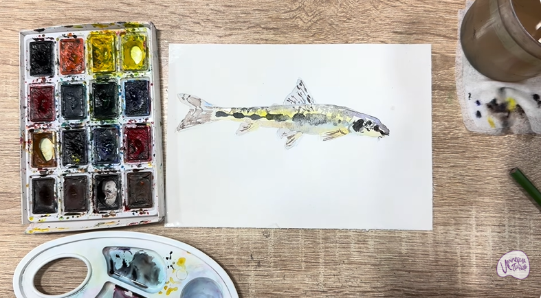 Рисуем Ленский пескарь