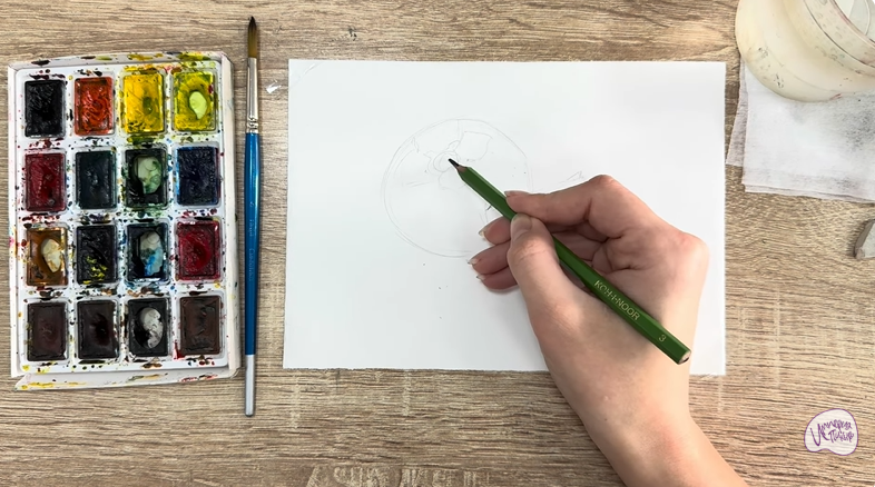 Рисуем Хурма