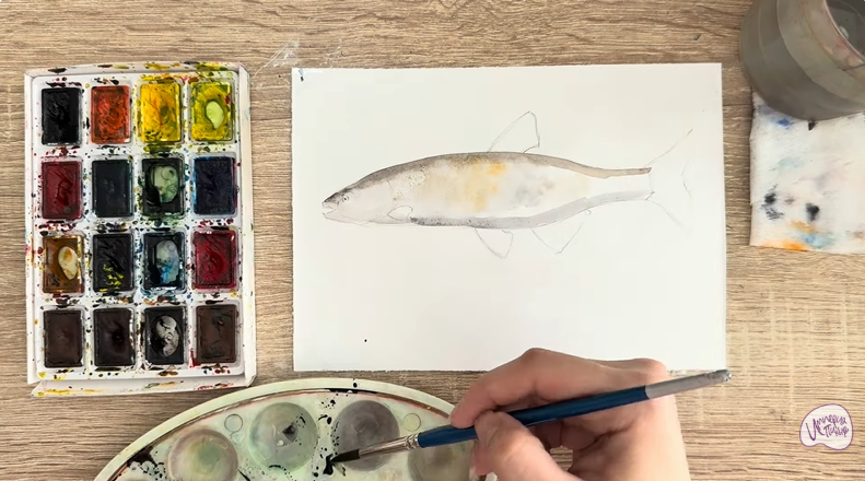 Рисуем Голавль