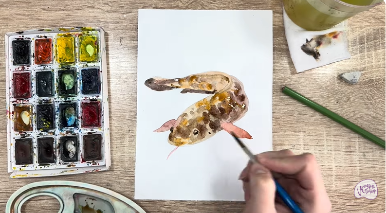 Рисуем Налим