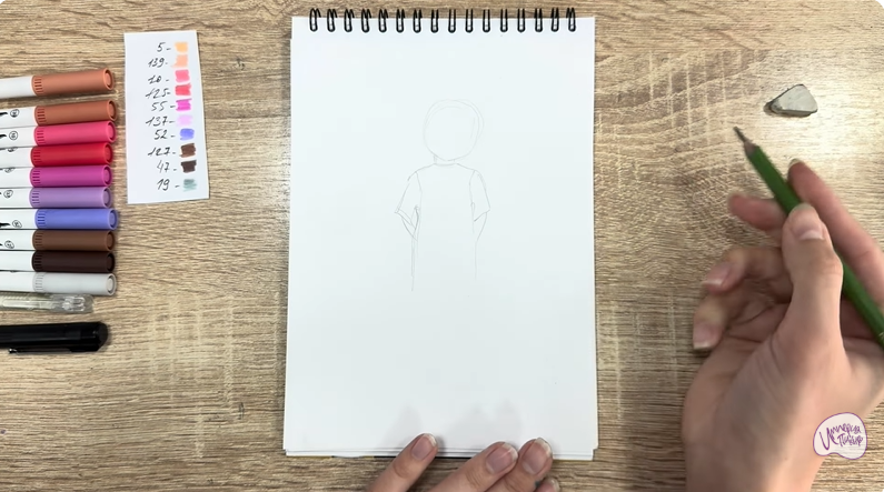 Рисуем Бу из «Корпорации монстров»