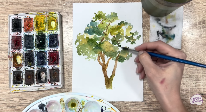 Рисуем Бархат амурский