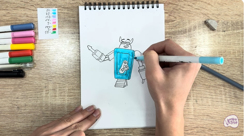 Рисуем Рем из "Живой гараж"