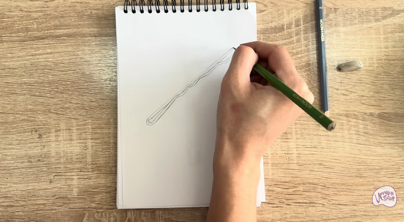 Рисуем Невидимка для волос