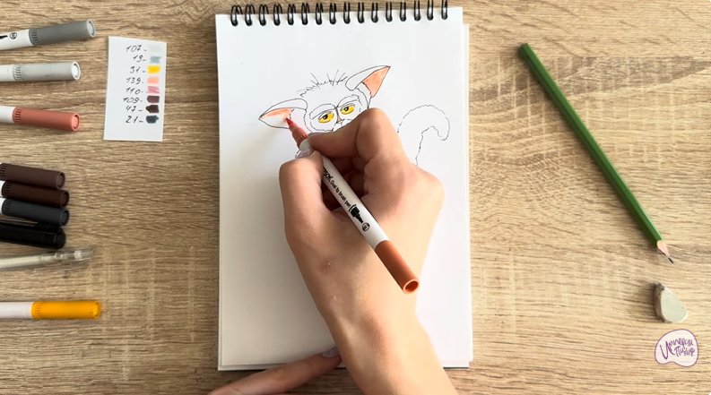 Рисуем Морис из "Мадагаскар"