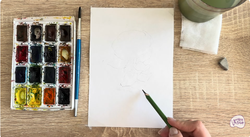 Рисуем Радиола розовая