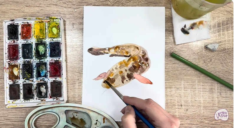 Рисуем Налим