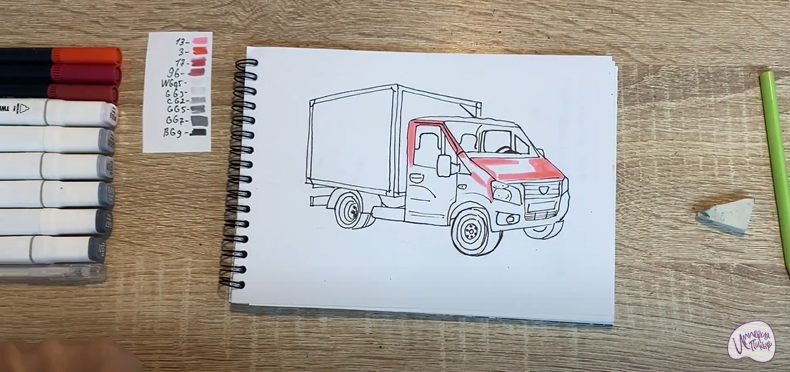Рисуем Газель
