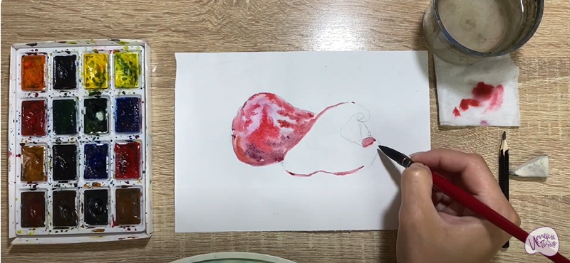 Рисуем Яванское яблоко