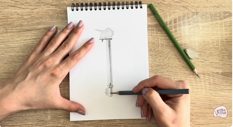 Рисуем Колонка водоразборная