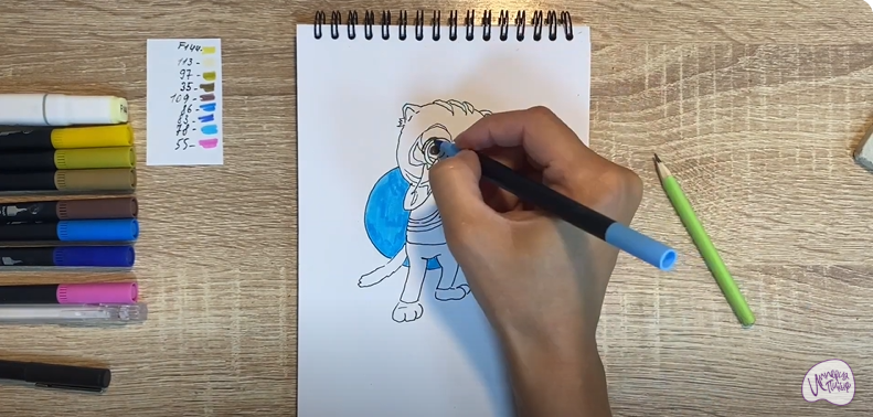 Рисуем Бао из "Супер Мяу"