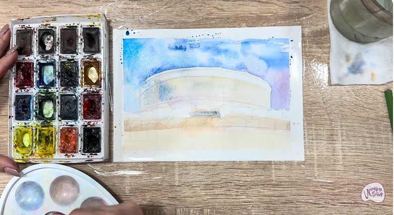 Рисуем Стадион Краснодар