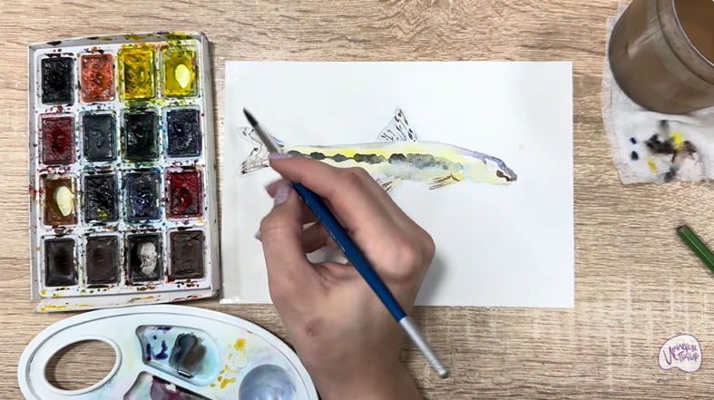 Рисуем Ленский пескарь