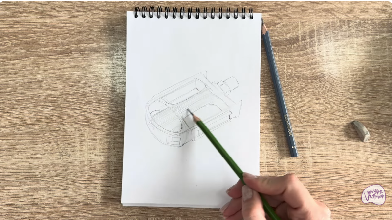 Рисуем Педаль велосипеда