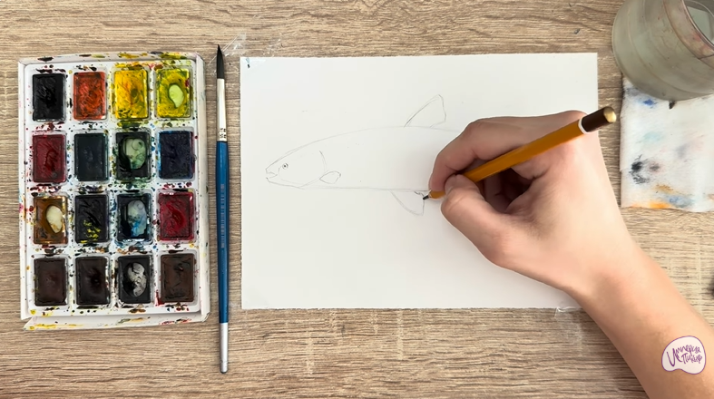 Рисуем Голавль