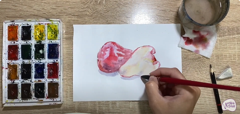 Рисуем Яванское яблоко