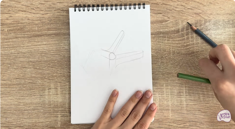 Рисуем Пластиковый зажим