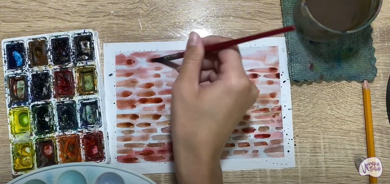Рисуем Кирпичная стена