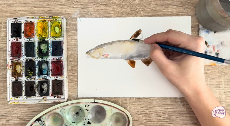 Рисуем Голавль